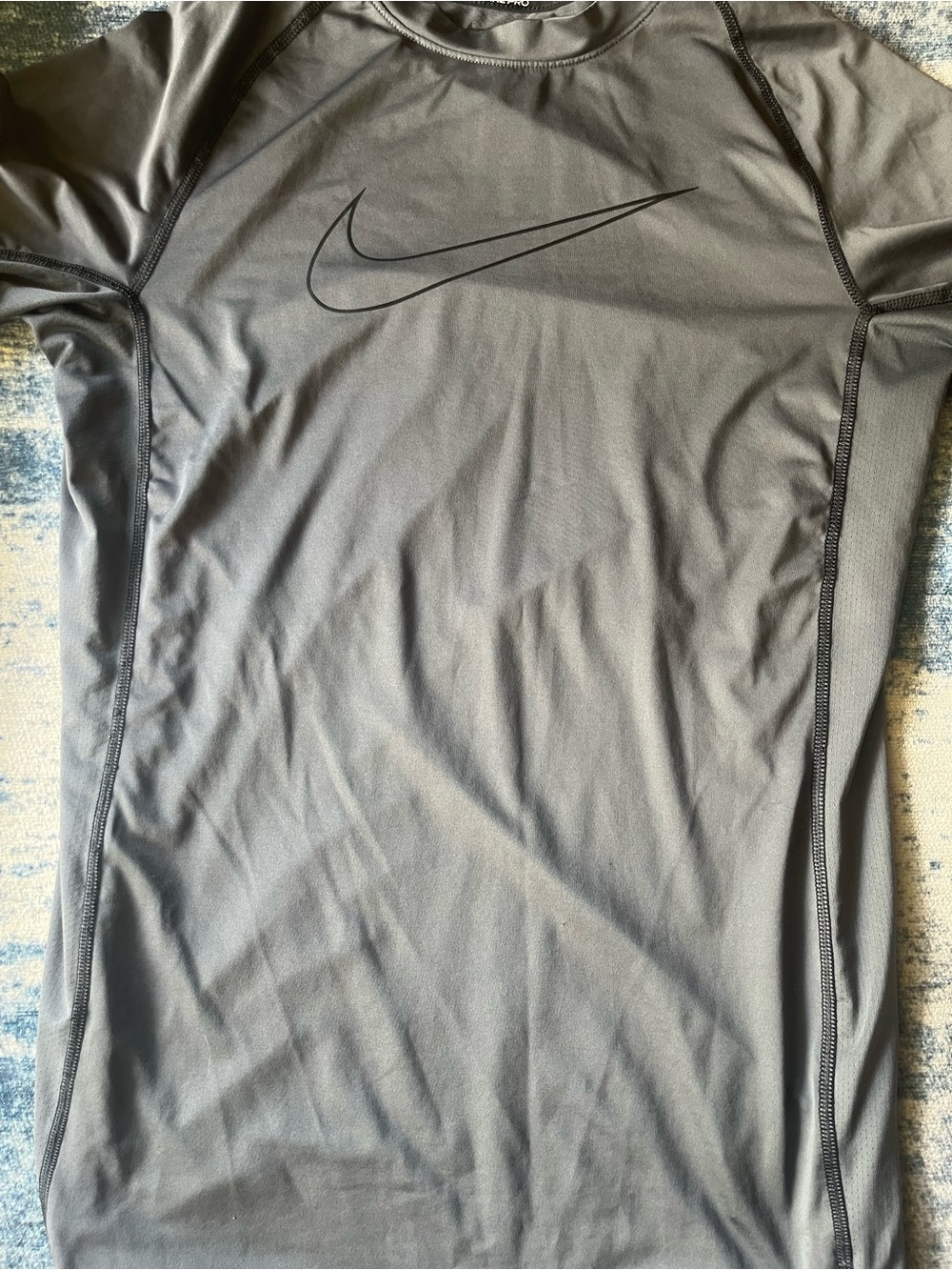 Nike Long-Sleeve Dri-FIT Compression Shirt - Gray